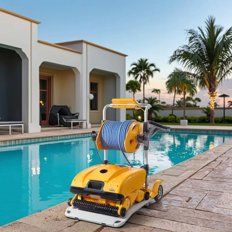 Automatic Wall Climbing Robot Cleaner for Swimming Pool Wireless