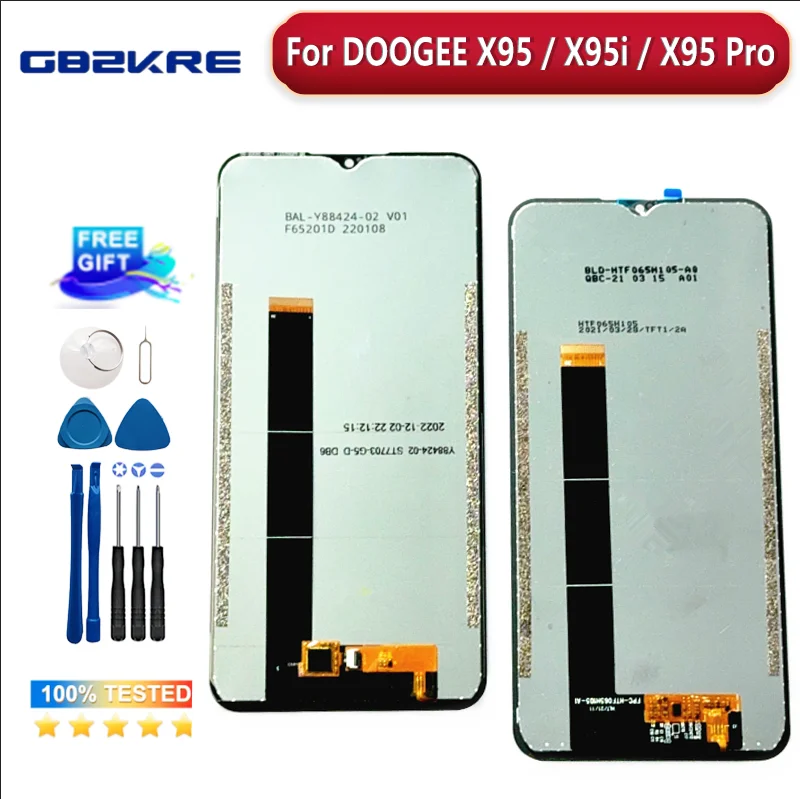 

Новый оригинальный сенсорный ЖК-дисплей ЖК-экран для DOOGEE x95 X95i x95 Pro, запасные части + инструменты для разборки