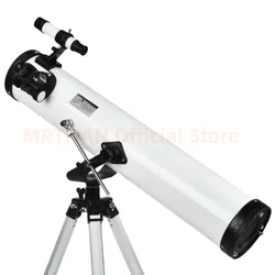 Telescopio astronómico 114 mm con visión nocturna para observación lunar