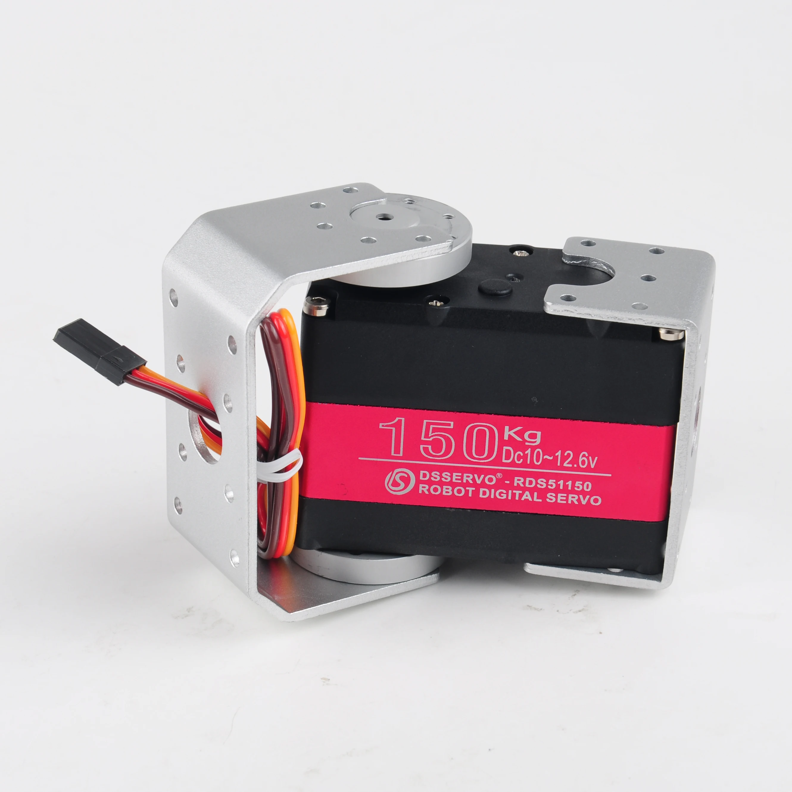 150KG Metal Gear Digital Servo RDS51150 Robotic Servo 180/270 Degree IP66 Double-Shaft with U Mounting Bracket For RC Car Toys