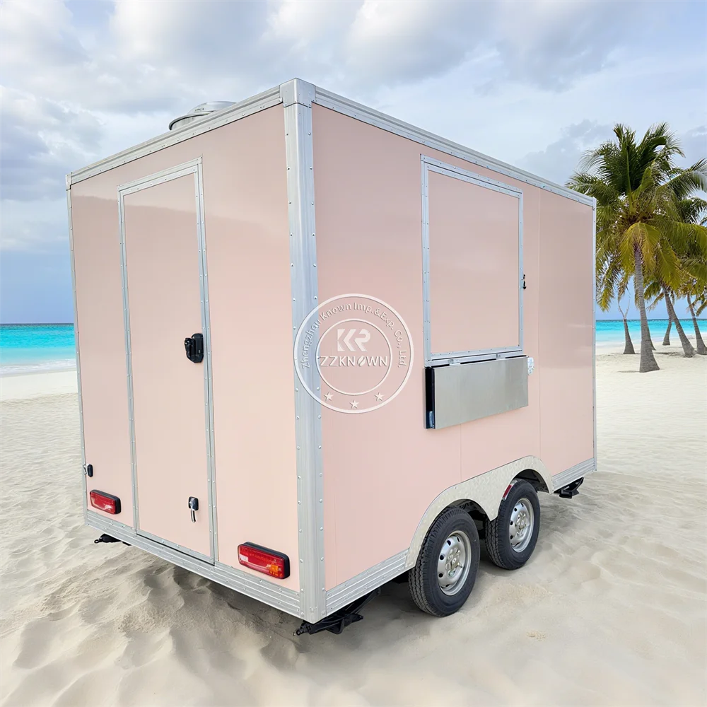 

Street Mobile Food Truck Concession Catering Cart Snack BBQ Ice Cream Coffee Cake Vending Food Truck Fully Equipped