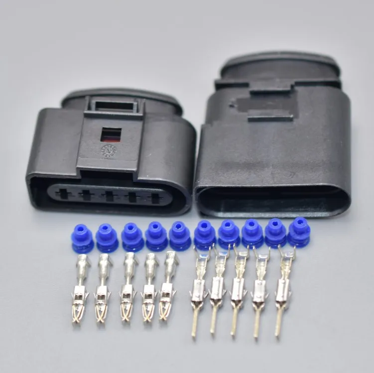6X0973825 1J0973725 5Pin Black Connector Kit for Universal Vehicles Exterior Lamp Harness Repair car connector