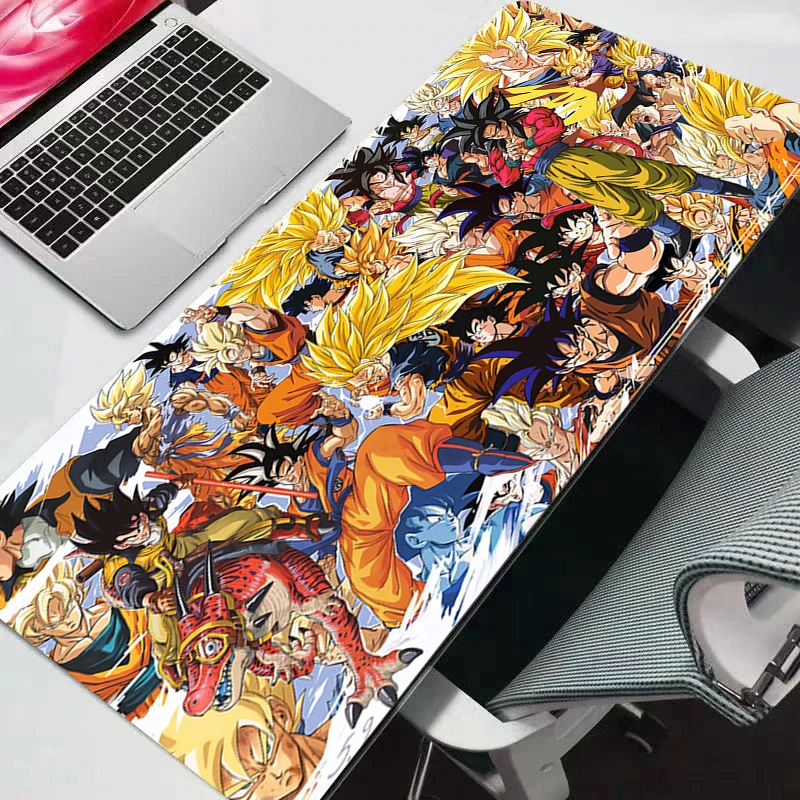

Mouse Pad Cool Dragon Ball DBZ Mouse Pads Office Desk Mats PC Gaming Accessories XXL New Laptop black and white Keyboard Mat