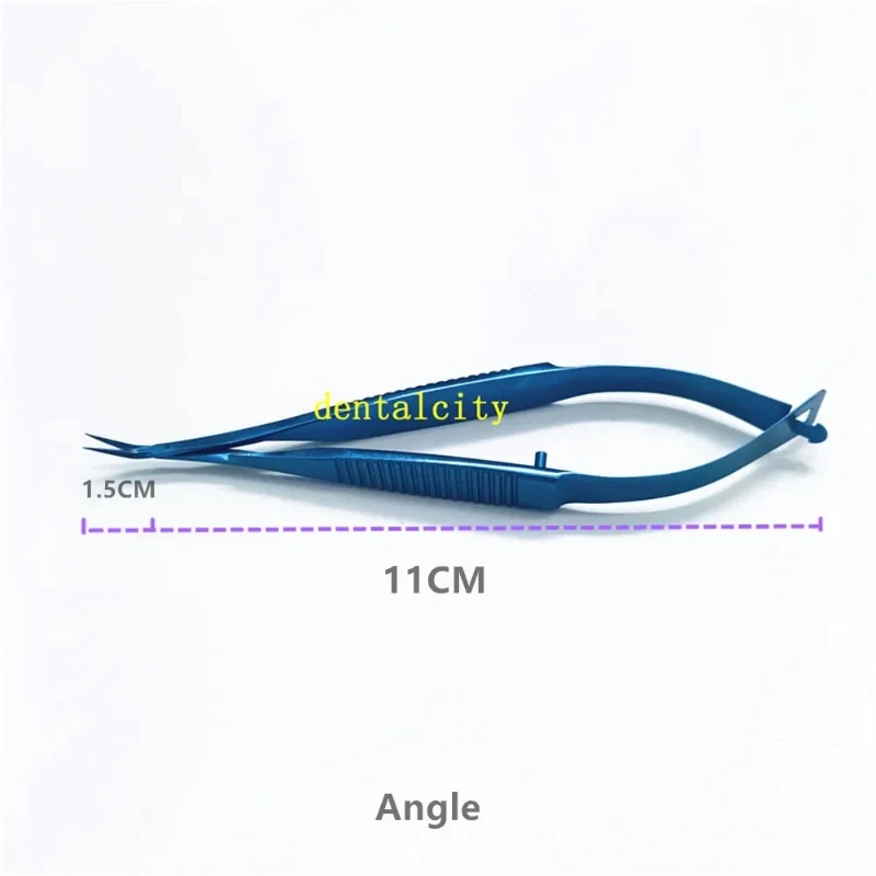 เครื่องมือผ่าตัดจุลศัลยกรรมตา 12.5 ซม. กรรไกรตัดเยื่อเยื่อเยื่อเยื่อเยื่อ ไมโครกรรไกร ไทเทเนียมอัลลอยด์/สแตนเลส เครื่องมือผ่าตัดเปลือกตา