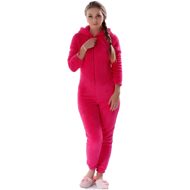 Winter Warm Pyjamas Women Plus Size Sleepwear Girl Kigurumi Stitch Pajamas Jumpsuits Plush Fleece Pajamas Sets For Women Adults