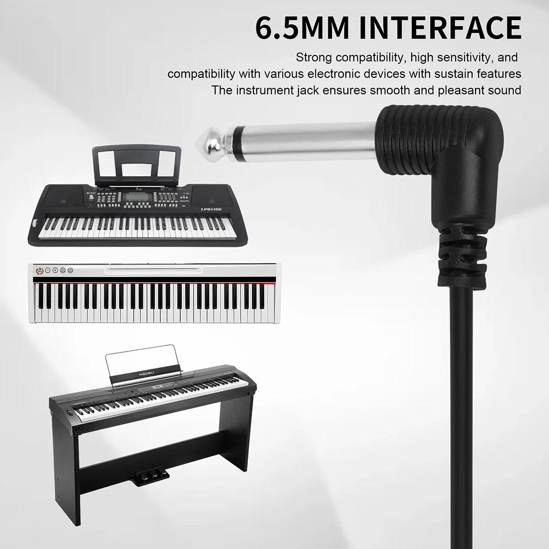 دواسة M MBAT مع مفتاح قطبي للوحة المفاتيح MIDI Synth البيانو الرقمي طبل البيانو الكهربائي ملحقات الآلات الموسيقية #5