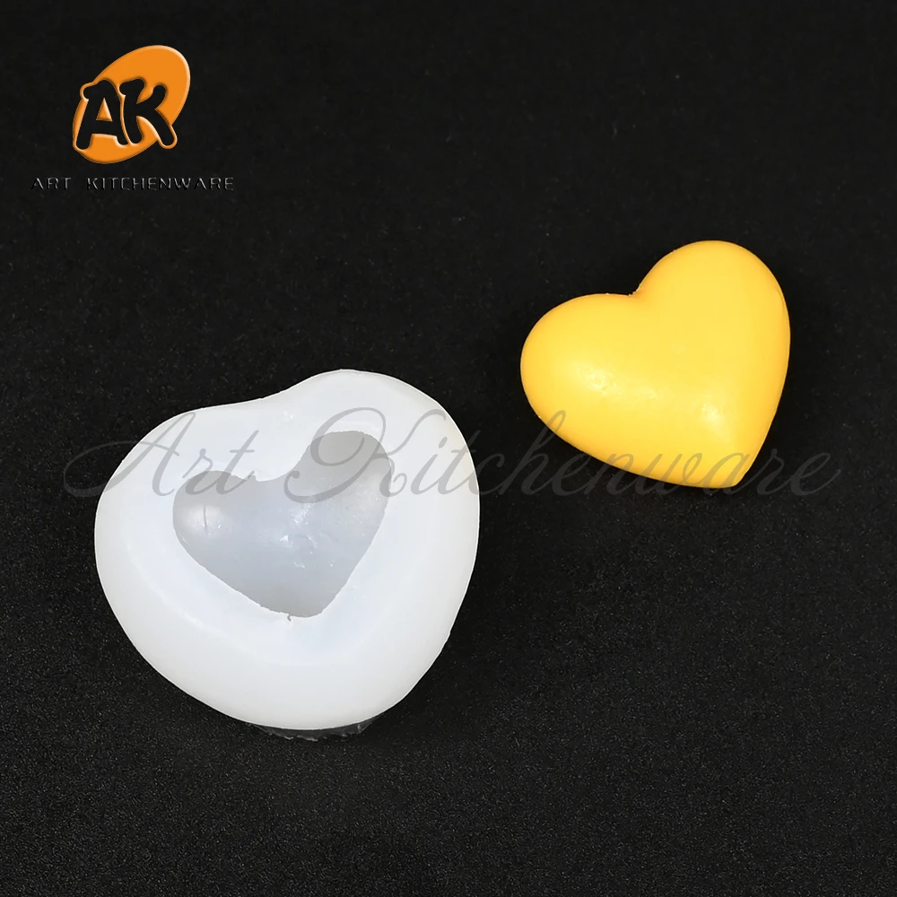 Heart Silicone Mould Sugarcraft Fondant Chocolate Moulds Cake Decorating Tools Diy Resin Clay Aroma Candle Mold Kitchen Bakeware