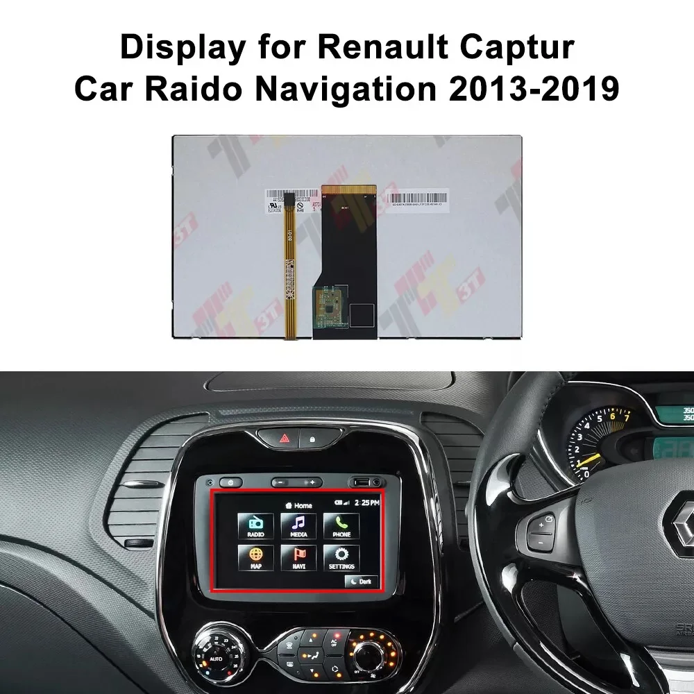 

ЖК-дисплей приборной панели для Renault Captur Duster Logan Master Trafic Clio, автомобильный Raido, навигация, мультимедийный сенсорный экран