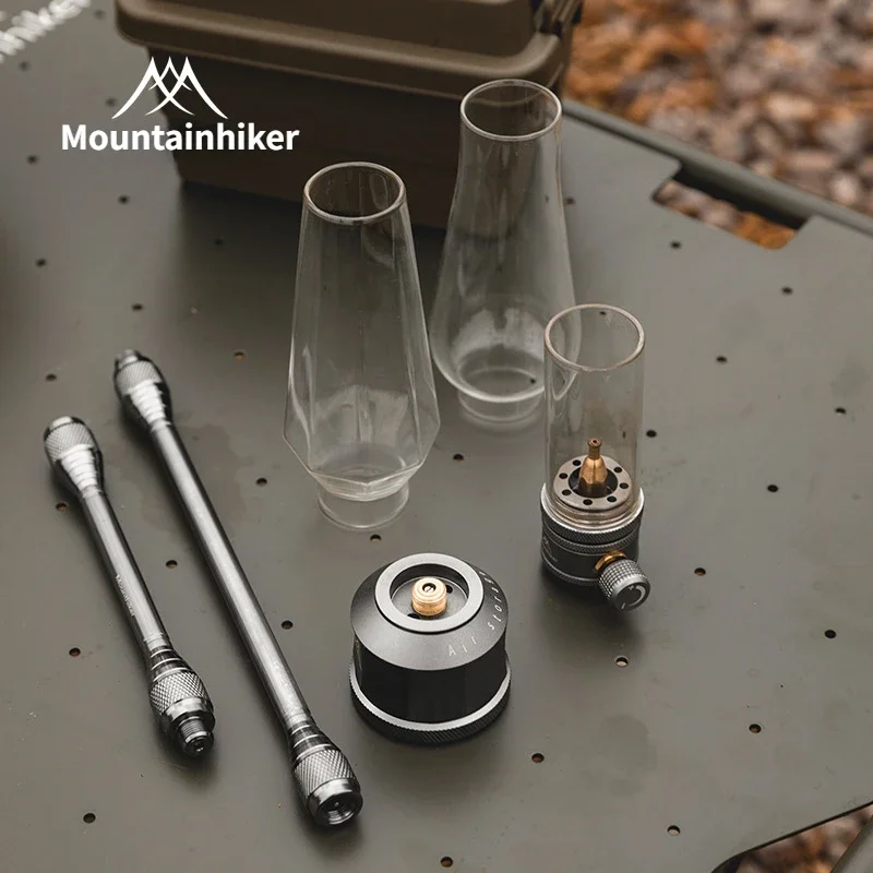 MOUNTAINHIKER-Juego de luces de Gas para exteriores, luz de ambiente decorativa Retro para Picnic, Camping, luz de Gas creativa para mesita de noche y escritorio