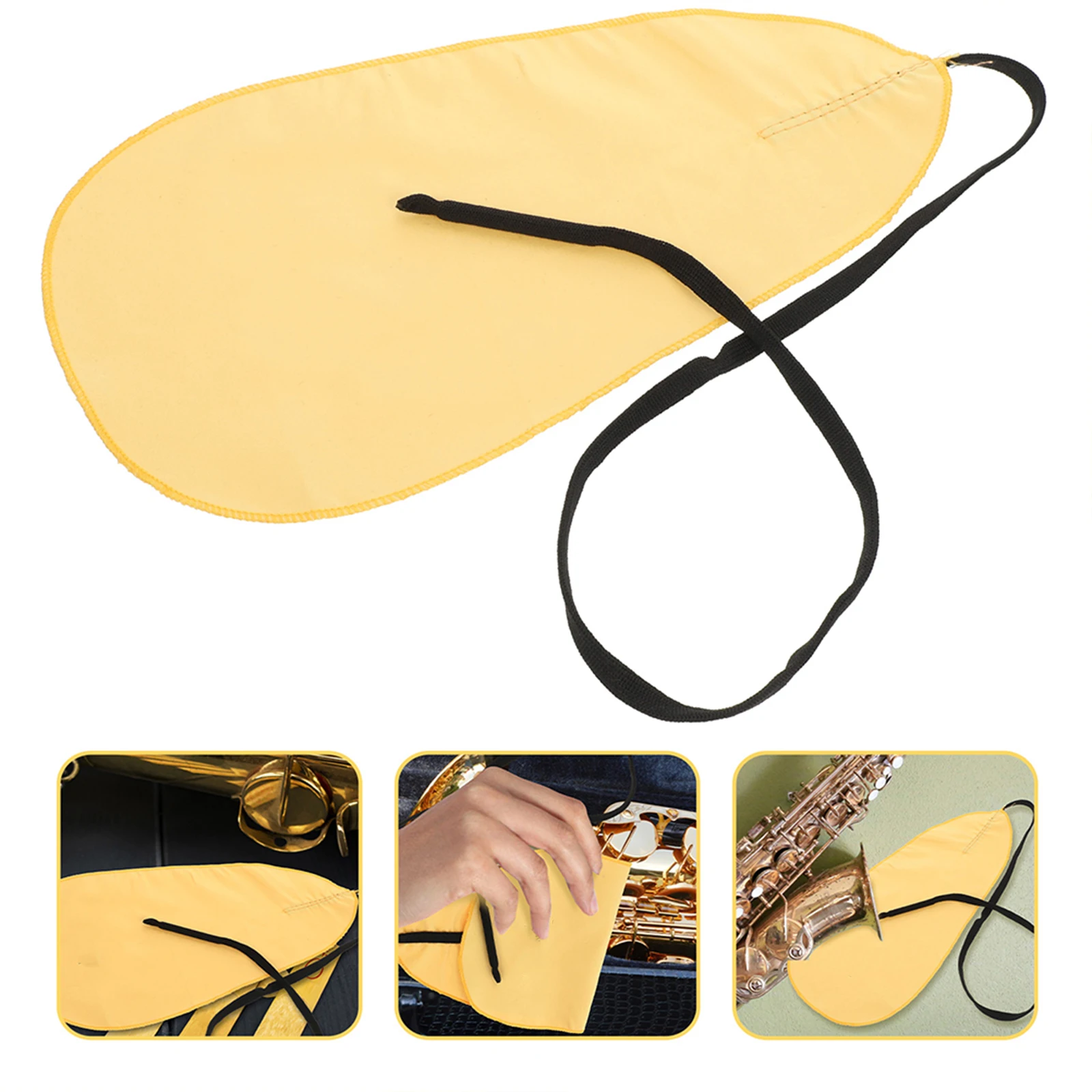 

2 Pcs Musical Instrument Cleaning Cloth Clarinet Cleaner Swab for Flute Supplies Accessories Rag