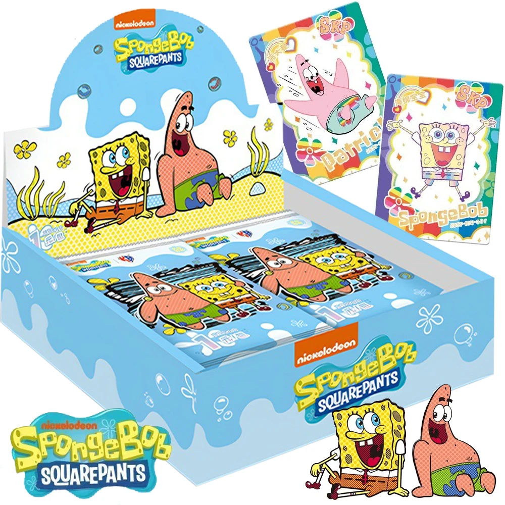 

KABAO Genuine SpongeBob SquarePants Cards for Kids Popular Animation Protagonist Hip Hop Trend Character Cards Christmas Gifts