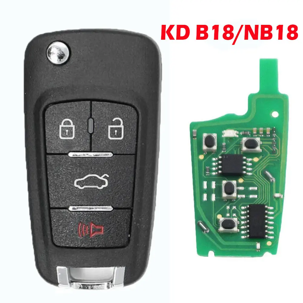 

KEYDIY Remote Car Key B18/NB18 Car Remote Control 4 Buttons for Buick KD900/KD-MAX/KD-X2 Key Programmer KD B Series Cay Keys