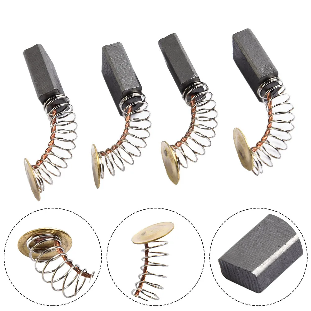 

Engine Motor Carbon Brush Power Tools Replacement Parts Spare Parts Spring 25mm Vacuum Cleaners Carbon Metal For Hammer Drill