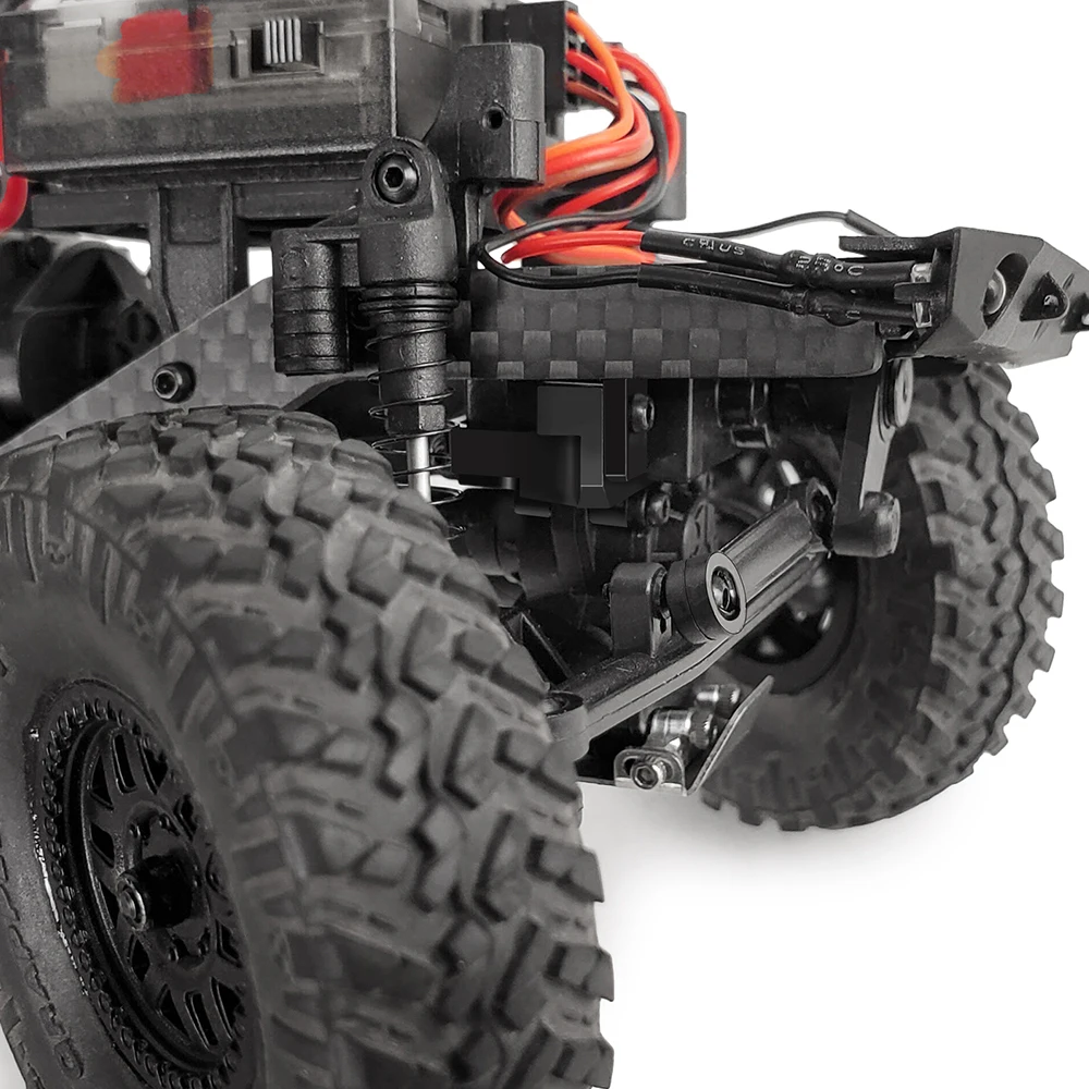 Yeahrun 1 Satz schwarzer Metall-Servo halterung ständer passend für axiale scx24 rc Crawler-Auto-Upgrade-Teile