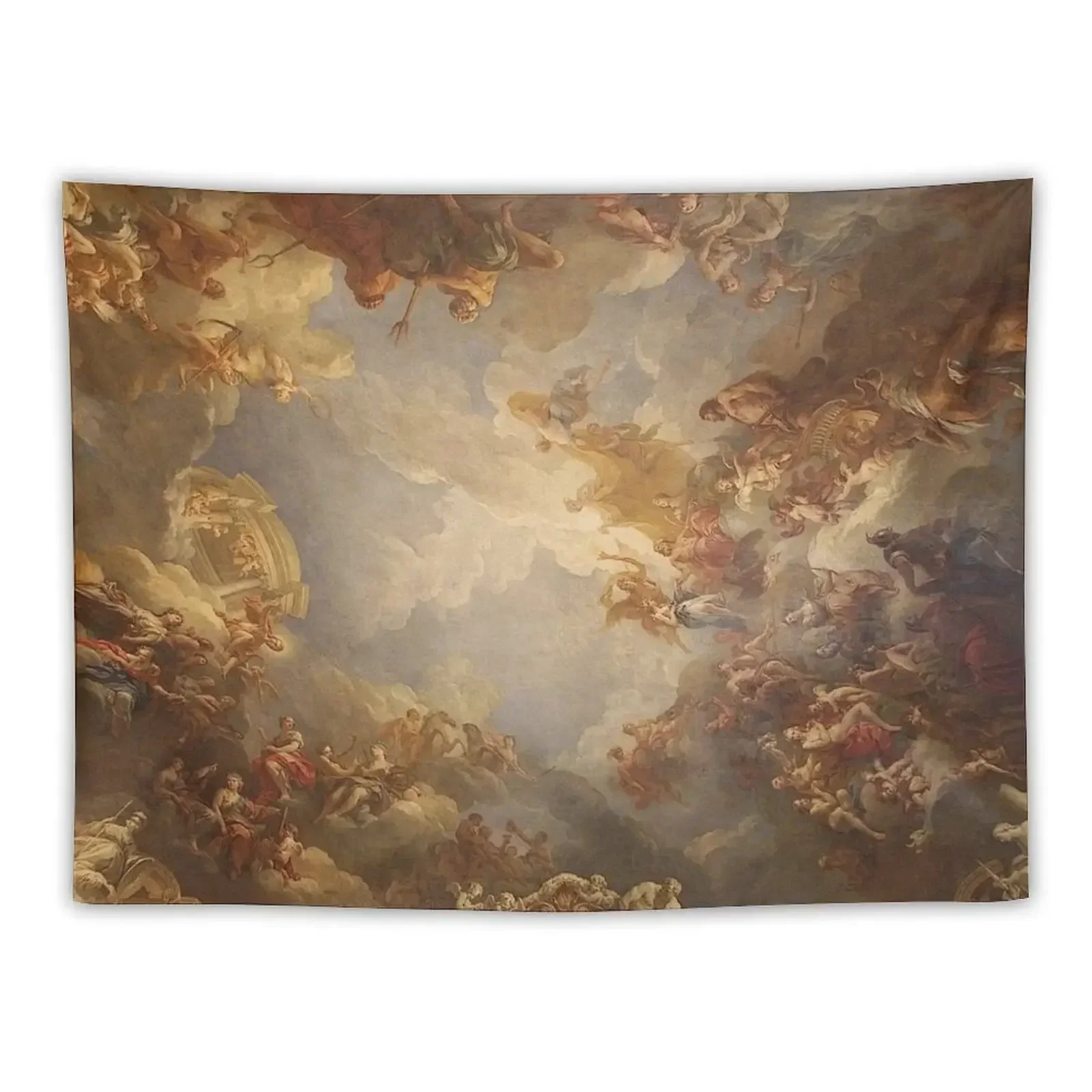 Brown Ceiling at Versailles Renaissance Panting Tapestry Wall Decor Hanging Wall Tapestries Tapestry