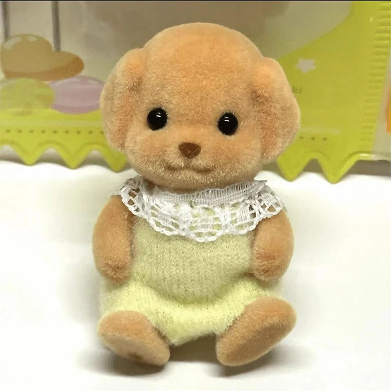 Figurine d'animal de la famille de la forêt Kawaii pour enfants, figurine Shaggy, modèle de chien, maison de courses, jouets miniatures, accessoires, 4.5cm
