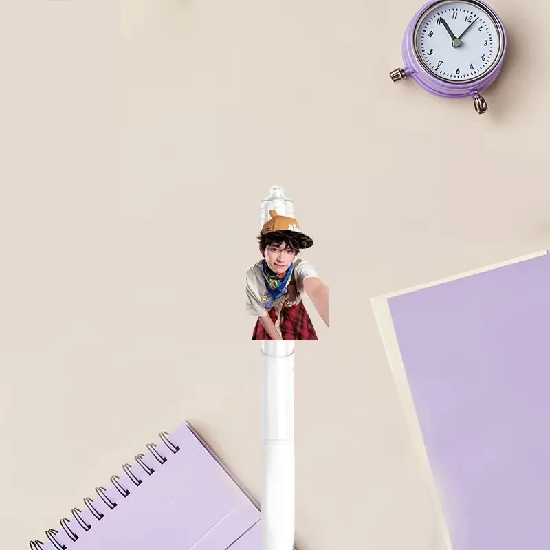 Ziyu surrounding quick-drying 0.5mm gel pen with high appearance level star student exam practice press special black pen