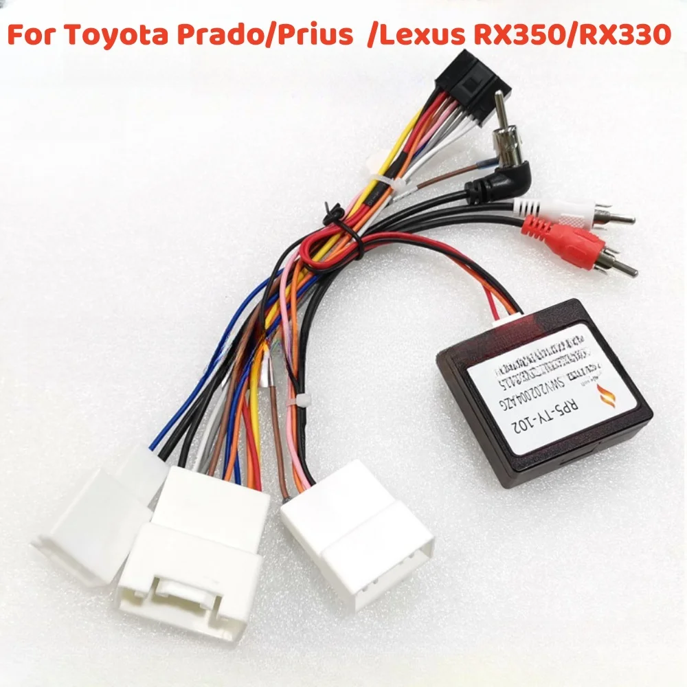 

16 Pin Canbus box With Cable Adaptor For Toyota Prado/Prius 2010-2013 /Lexus RX350/RX330 Wiring Harness Cable Android Car Radio