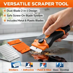 Ceramic Glue De-icing Window Cleaning Tool Automobile Edging Glass De-icing Kitchen and Home Windows Wiper Clean Glass Scraper