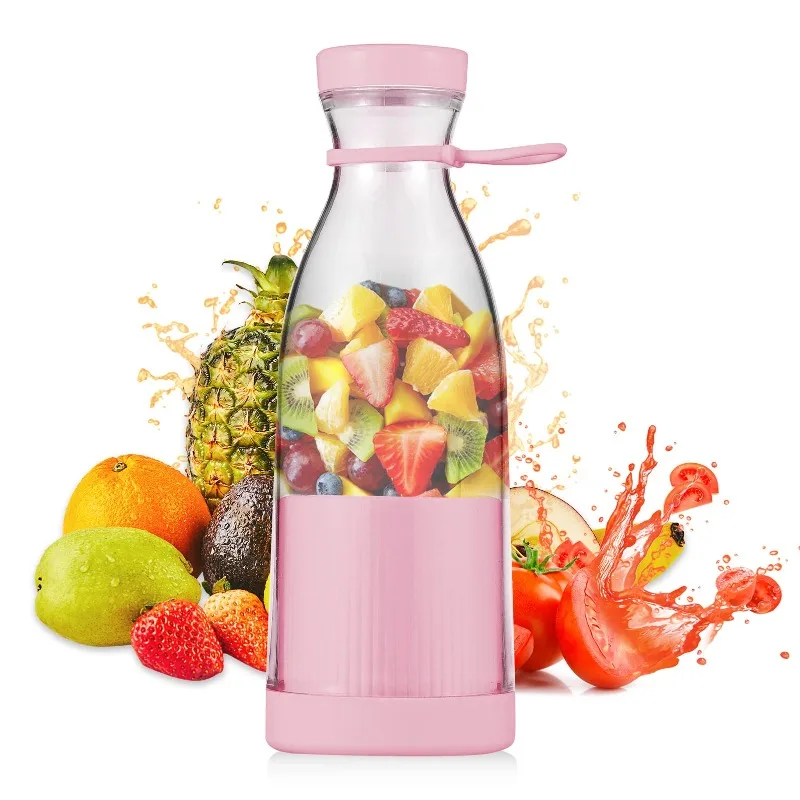 Mini Electric Juicer Cup 420ml Portable Juicer Blender Usb 6 Blade Blender Fresh Juice