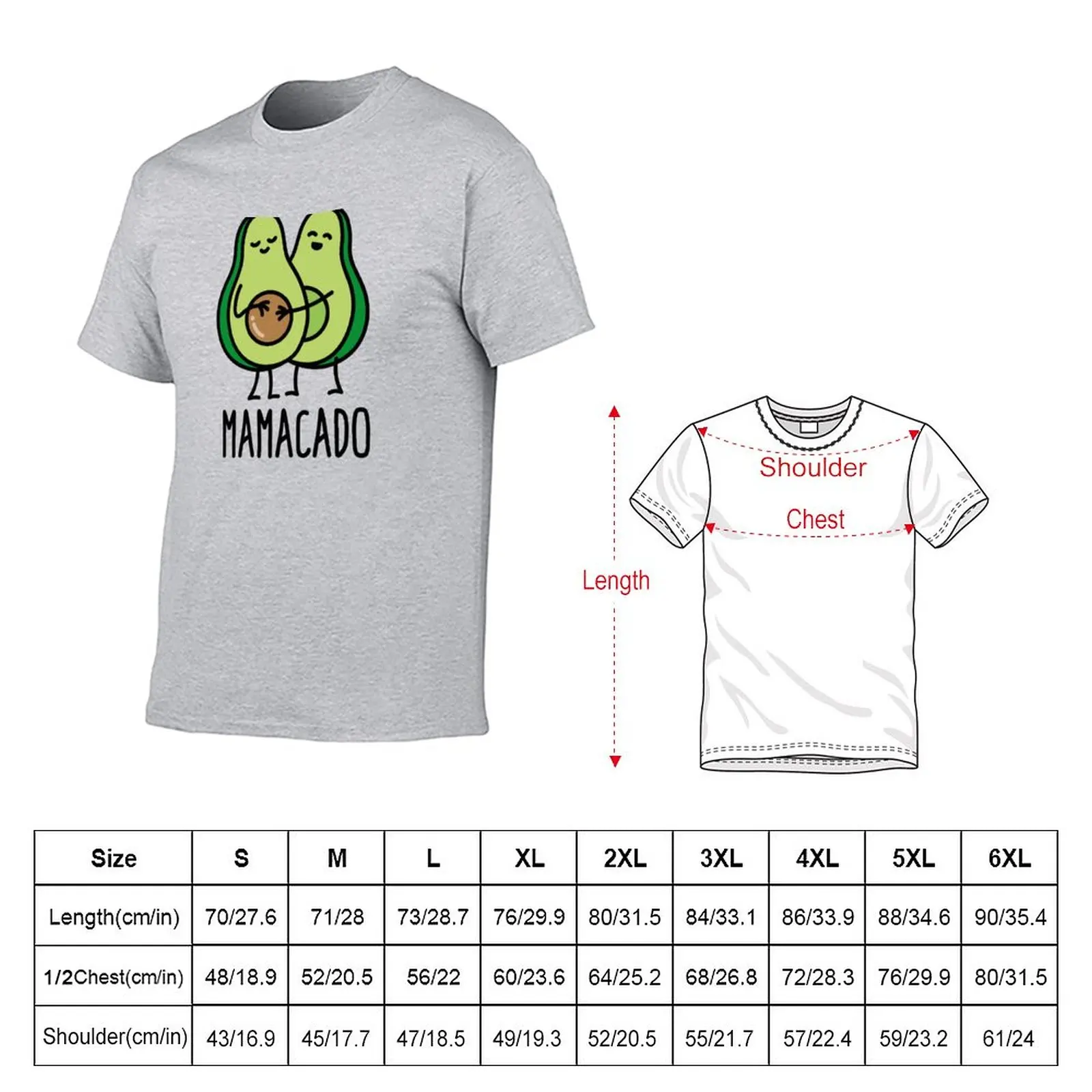 Mamacado pregnant mothers avocado pregnancy gift T-Shirt summer top plain kawaii clothes boys whites t shirts for men cotton