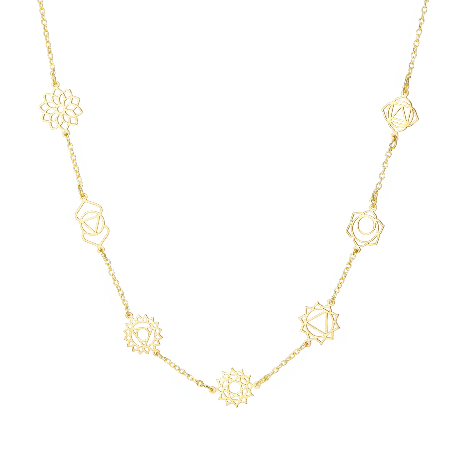 Women's Skyrim 7 Chakra Pendant Necklace