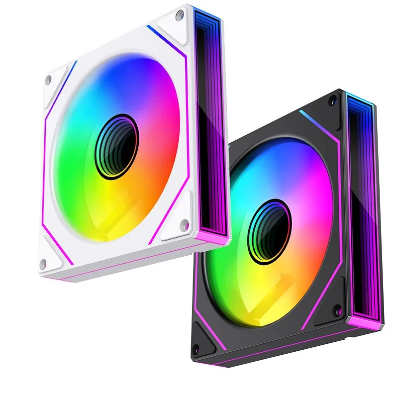 A+for Prism 7 Pro Fan 120 Mm Single Pack ARGB Fan Infinity Mirror Daisy Chain Design