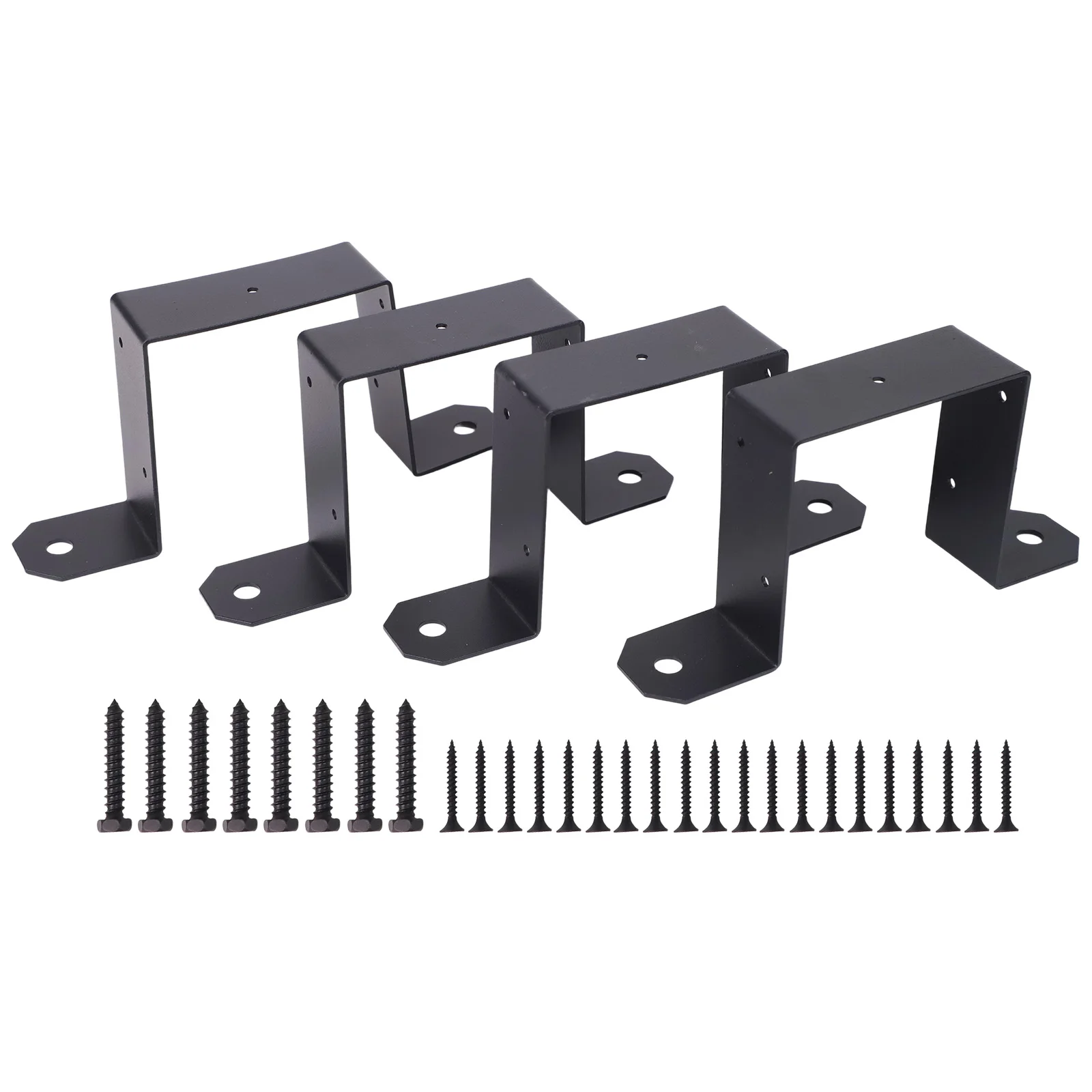 

Heavy Duty Post Ties 4x4 Fence Post Brackets Sturdy Fence Connections 10mm Pre-Punched Holes Reliable Fence Bracket System