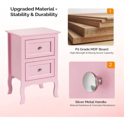 10 best sales बेडरूम के लिए साइड टेबल - №4