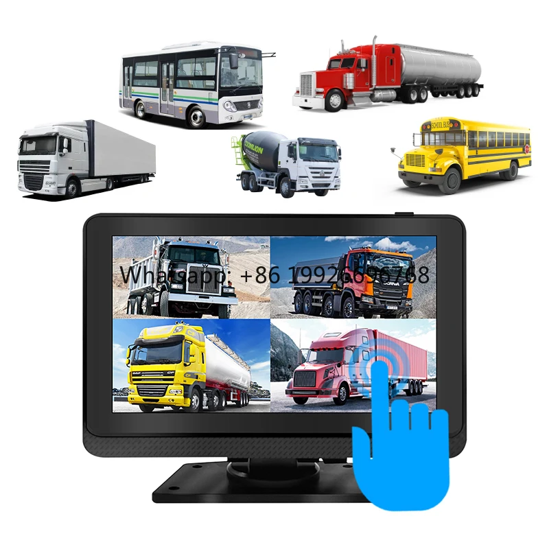

New Design 7-Inch LCD Touch Screen 4CH DVR Reversing Aid Backup Monitor Kit 1 Year Warranty Truck Van Caravan Trailer Camper Bus