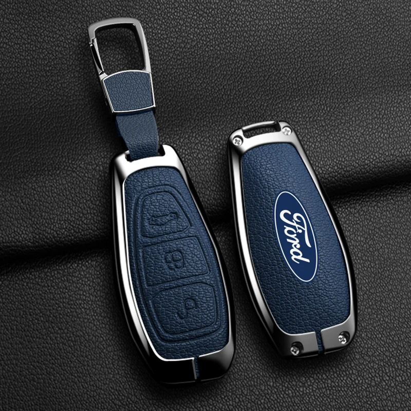 New Alloy 3 Buttons New Car Key Cover Case Shell Fob For Ford Fiesta Focus Mondeo Kuga Escape C-Max /Grand C-Max Ecosport C-Max