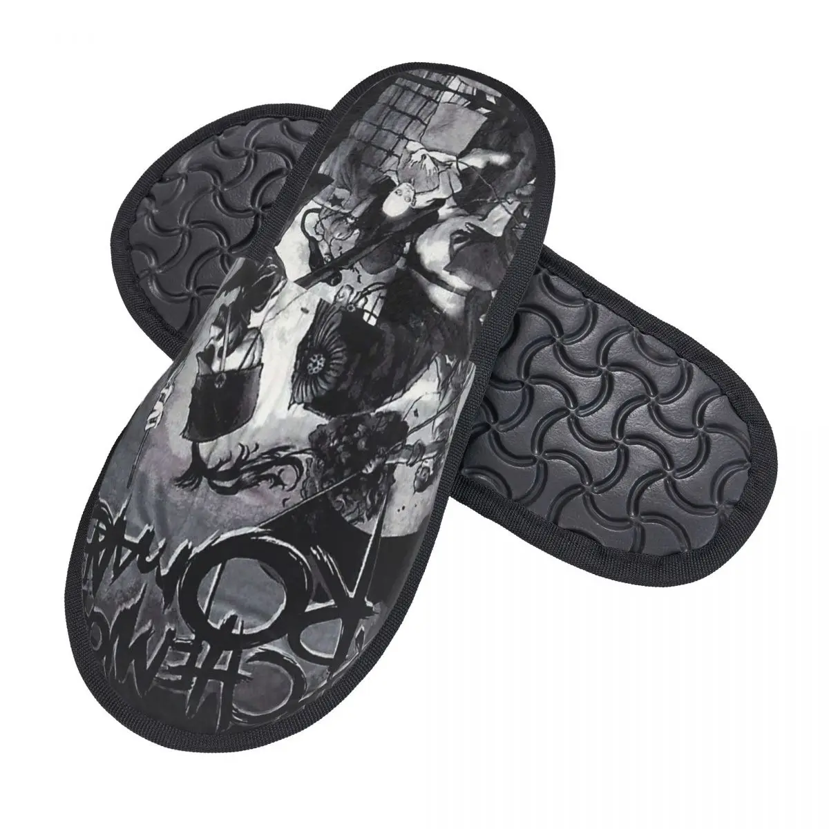 Custom Rock Music Band MCR My C-Chemical Romances Soft Memory Foam House Slippers Women Comfy Warm Anti-Skid Slipper