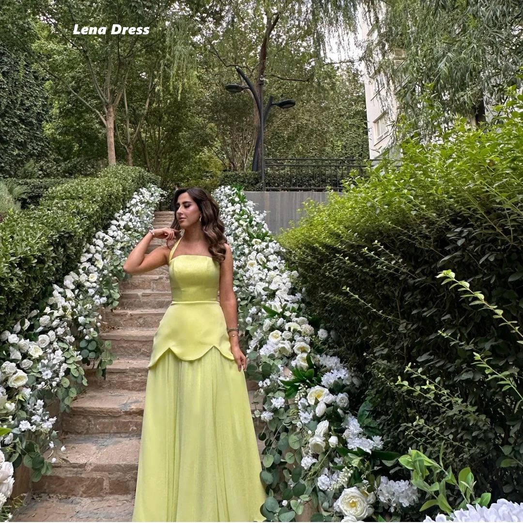 

Lena Custom Made Evening Dresses for Special Occasions Line A Elegant Party Dresses for Women 2025 Sleeveless Satin Cloth Prom