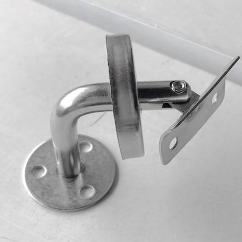 10pcs Handrail Bracket Wall Brackets Stainless Steel Handrail Stair Wall Mounted Brackets For Hand Rail Stair Railing Guardrail