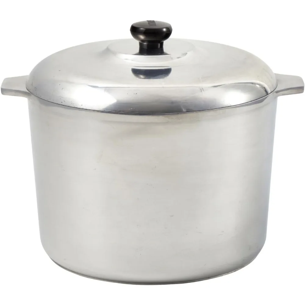 

Heavy Duty Aluminum Stock Pot 14 Quart Large Capacity Cooking Pot for Soup Stew Boiling