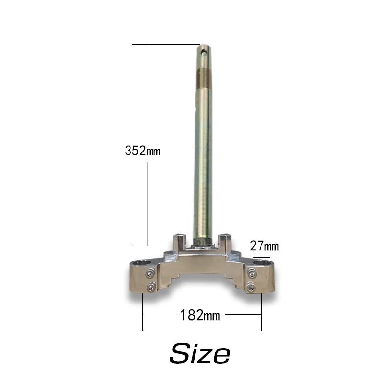 Billet  Aluminium Alloy Cnc Triple Tree Teering Stem For Honda Ruckus Zoomer Gy6 Af58 Nps50 Scooter Motorcycle Modified Parts