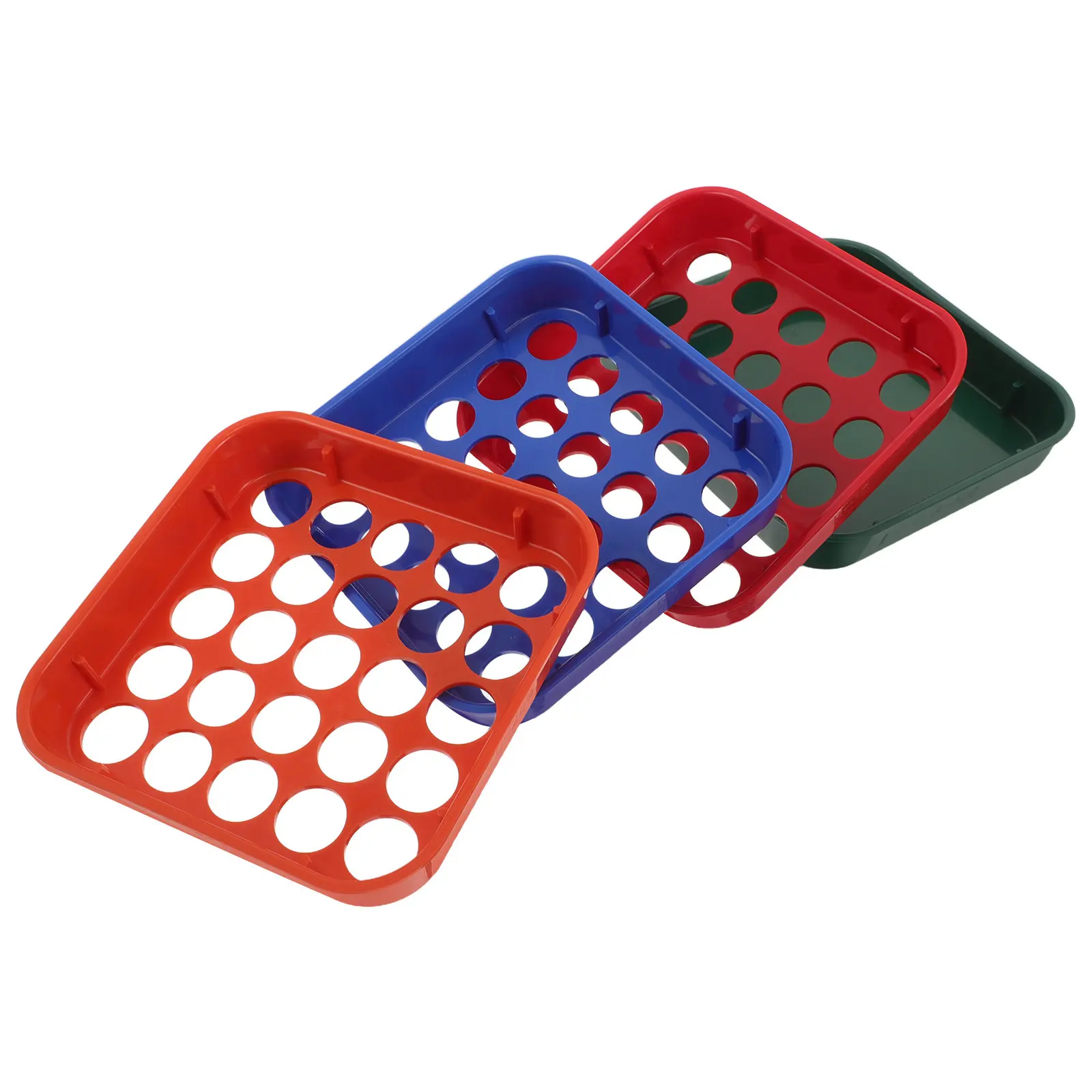 4Pcs Plastic Coin Sorting Tray Color Coded Flat Design for Quarters Dimes Nickels Pennies Fast Accurate Counting Home Office