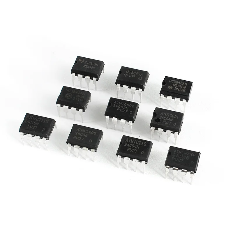 10 value Electronics Kit NE555 UC3842 UC3843 UC3845 24C02 24C04 24C08 24C16 24C32 24C64 Integrated Circuit IC Chip