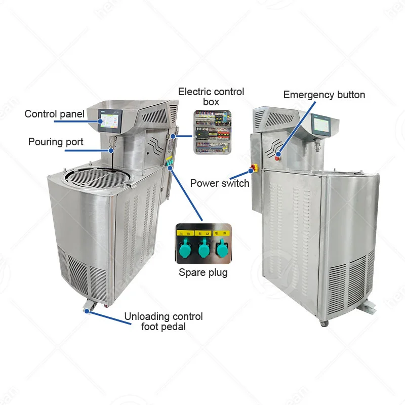 OCEAN Industrial Custom Automatic Vertical Temperer Chocolate Melting Machine Temper Chocolate