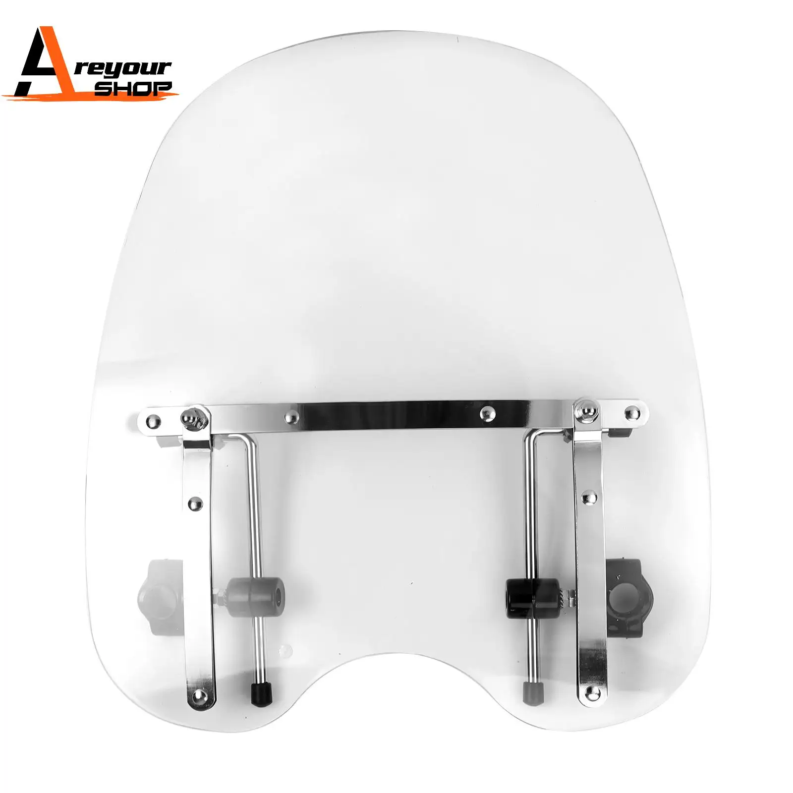 

Areyourshop Large 19"x17" Windshield Windscreen for Sportster Dyna Glide Softail Touring