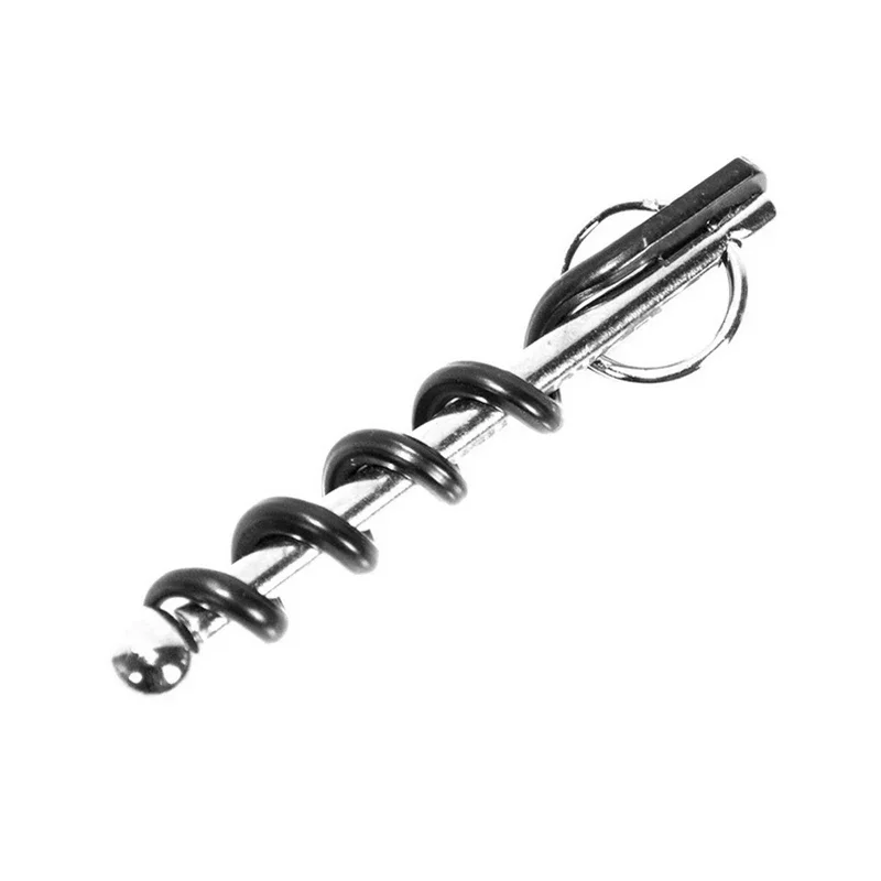1pc Portable Easy Wine Corkscrew Stainless Steel Wine Opener With Ring Double Hinged Outdoor Keychain Bottle Opener Kitchen Tool