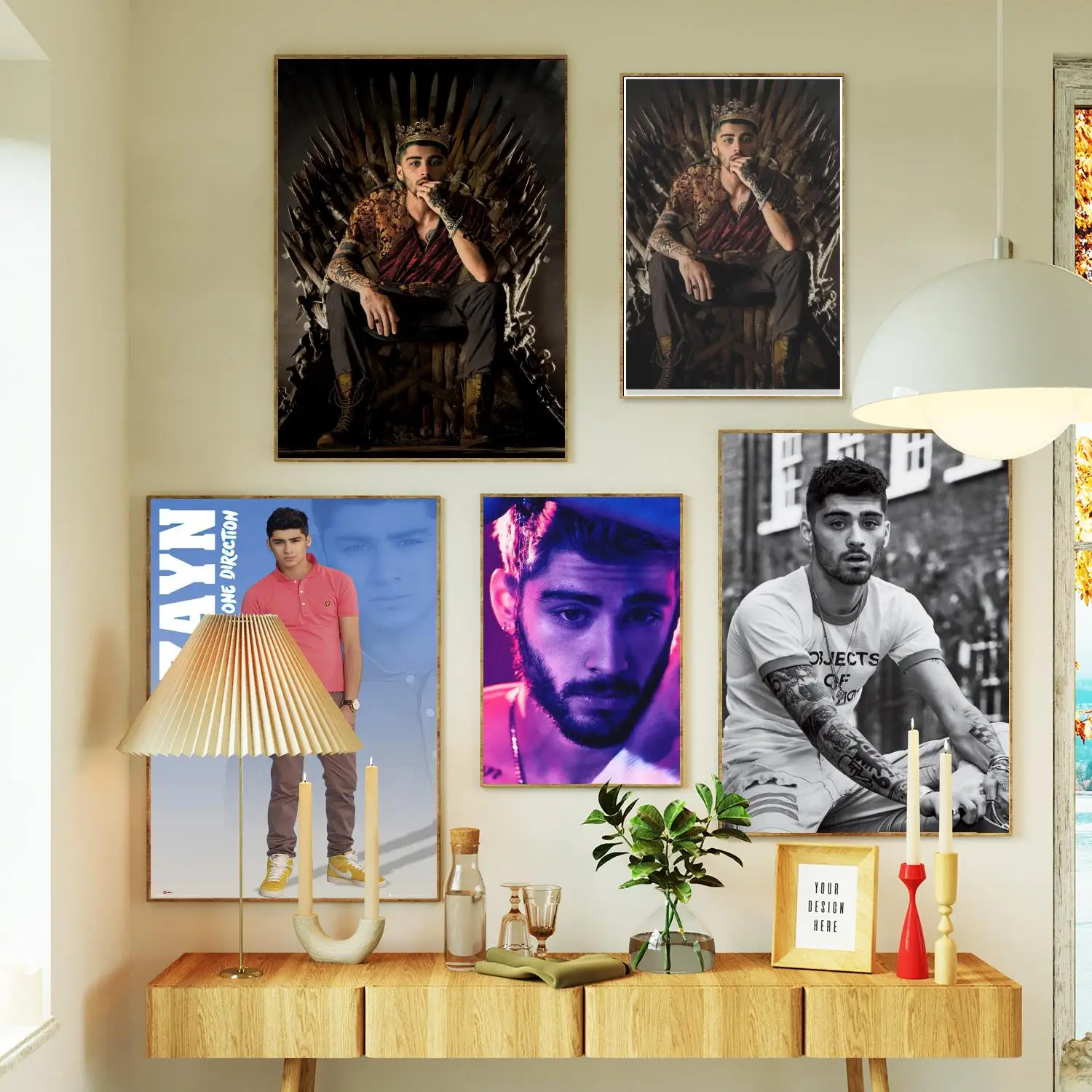 Zayn Malik Singer Pop R&B Music Canvas Painting Poster Prints Wall Art Poster For Modern Family Living Room Home Decor