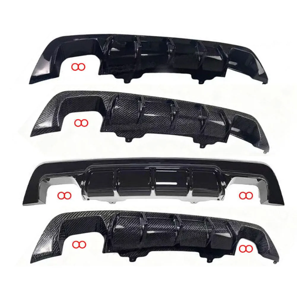 Auto-Heckdiffusor mit vier Auslassöffnungen für BMW 5er E60 E61 M Tech M Sport 2005 - 2010, Stoßstangenschutz, Spoiler, Kofferraum-Splitter, Tuning