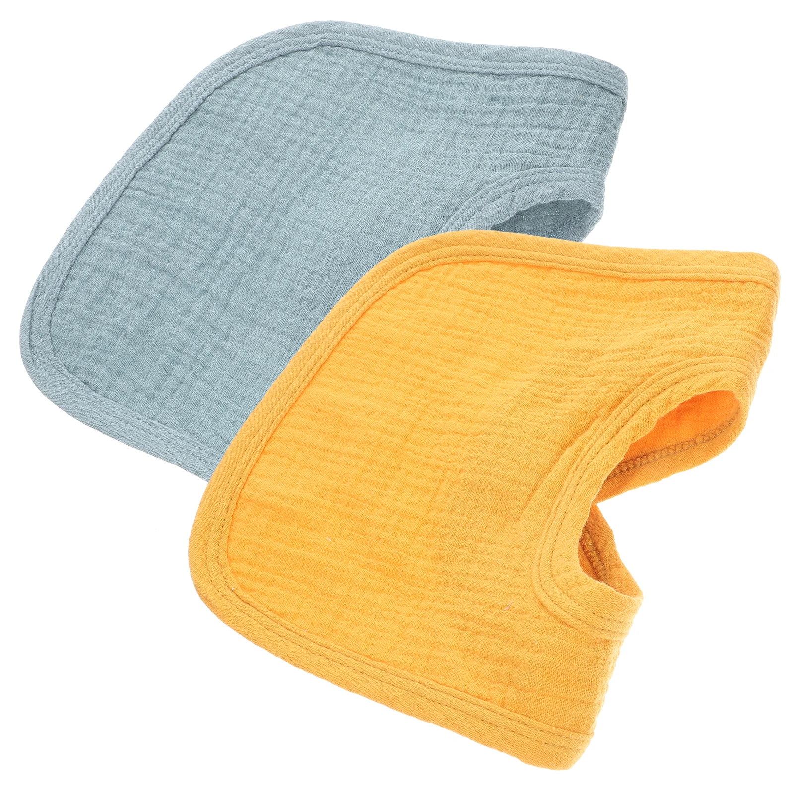 

2pcs Baby Boy Bibs Cotton Muslin Newborn Infant Saliva Wipes Water Absorbing Eating Towels Comfortable Scarf Toddler