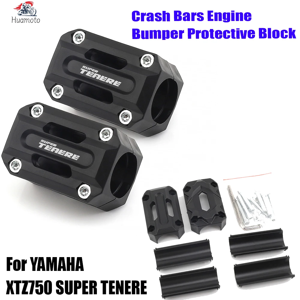 

FOR YAMAHA XTZ750 SUPER TENERE XTZ 750 Motorcycle Engine Guard Crash Bars Engine Bumper Protective Block Accessories