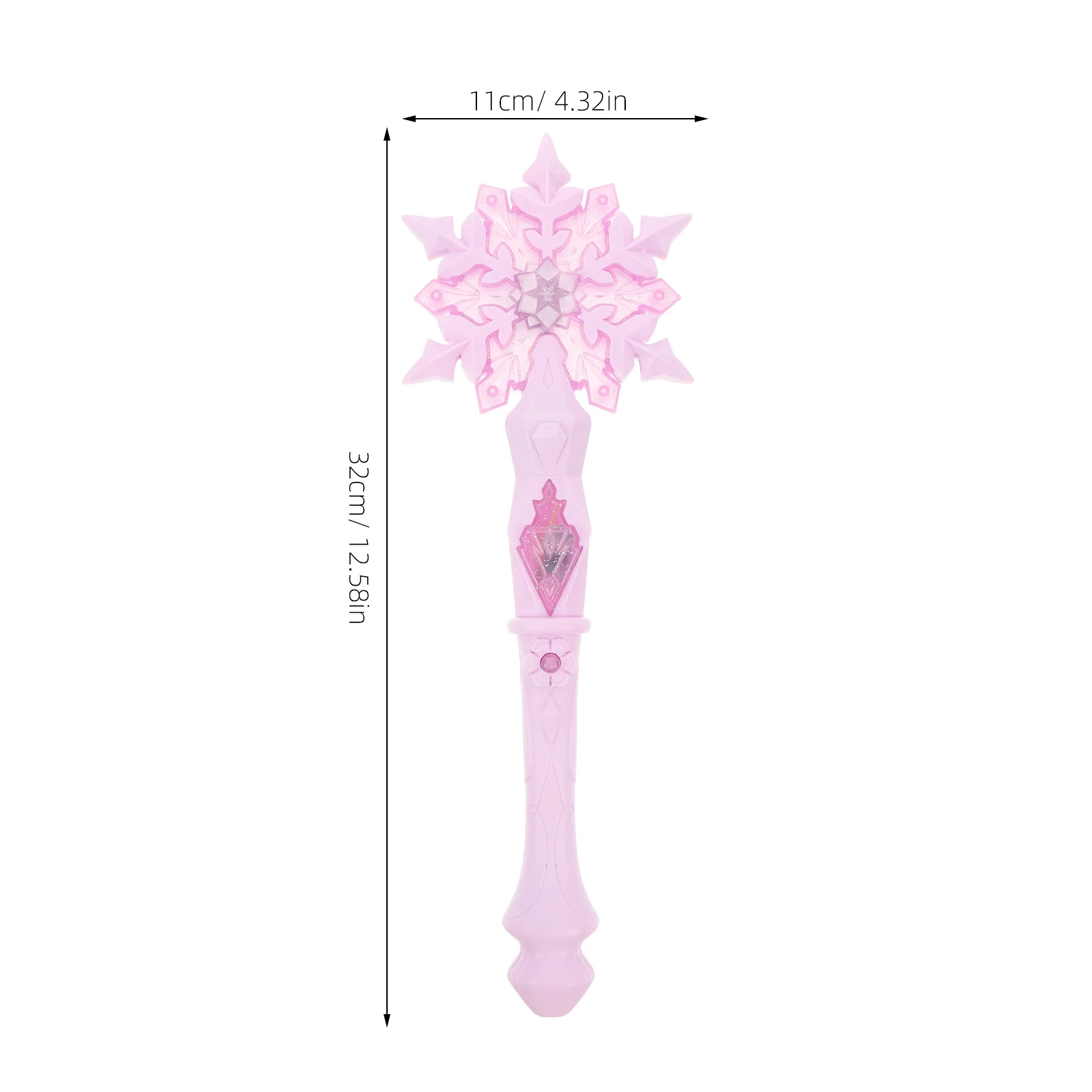 Snowflake Glitter Stick Gift Toy Girls Jewelry Wand Light Up for Atmosphere Handheld Glowing Flash