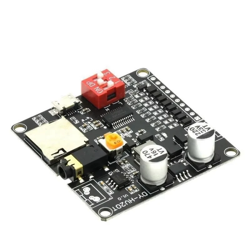 5PCS DY-HV20T HV20T 12V/24V 10W/20W Voice Playback Module Supporting Micro-SD Card MP3 Music Player For Arduino-AU32