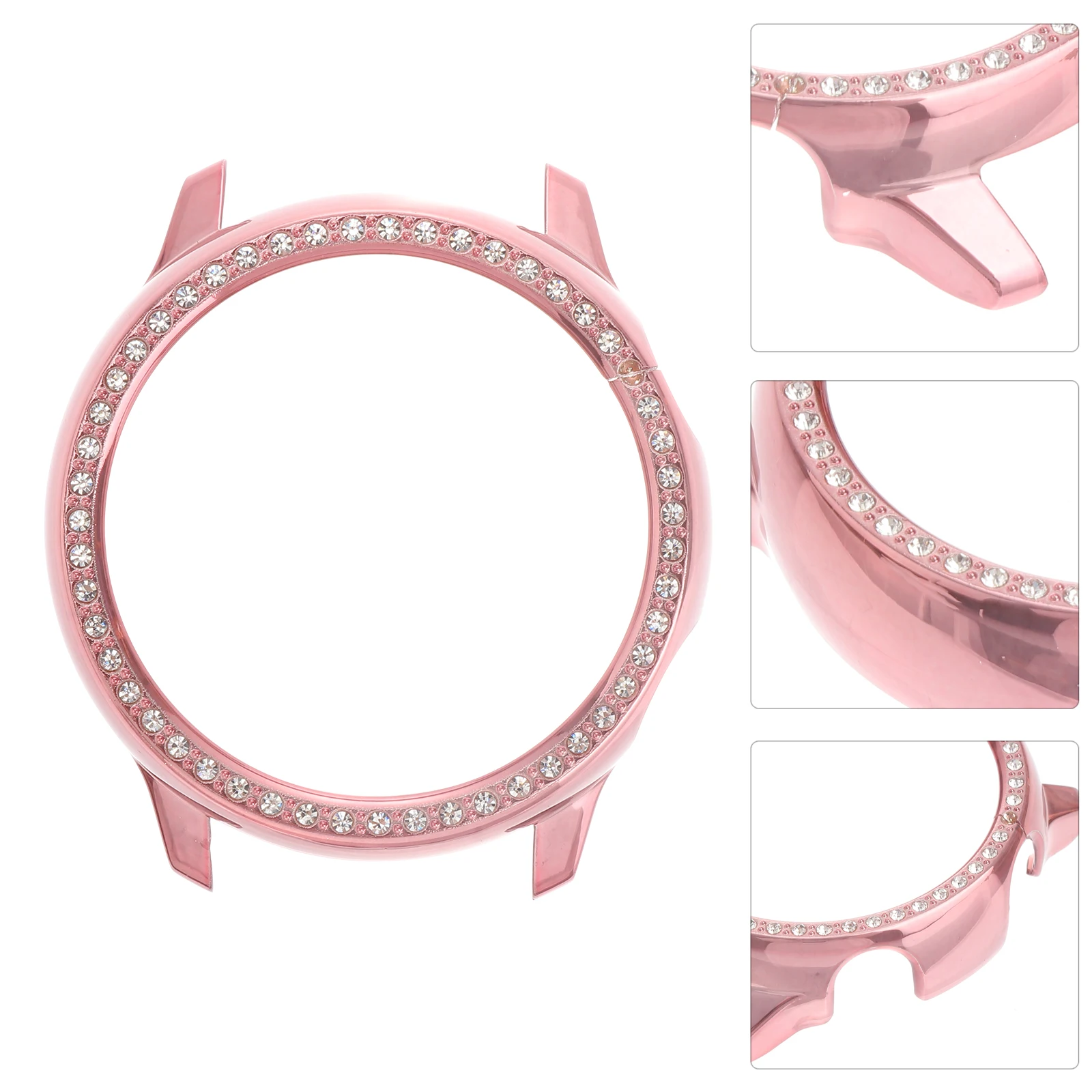 

Pink Watch Case Smart Protective Cover Intelligent Honorable Looking Frame Anti-drop Stylish and Elegant