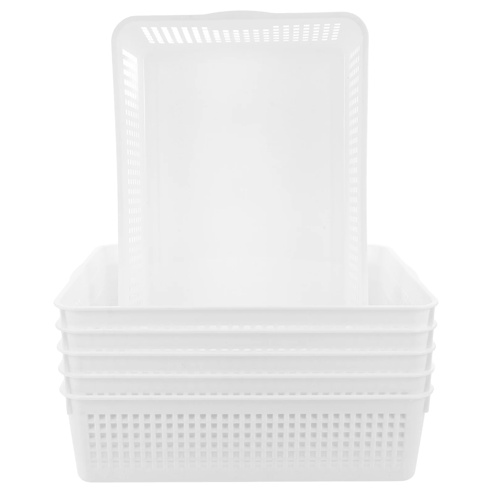 

6 Pcs ganizer DesktopBins Plastic File ganizer OfficeStudyLivingRoom Plastic Bins File ganizer CosmeticsContainer