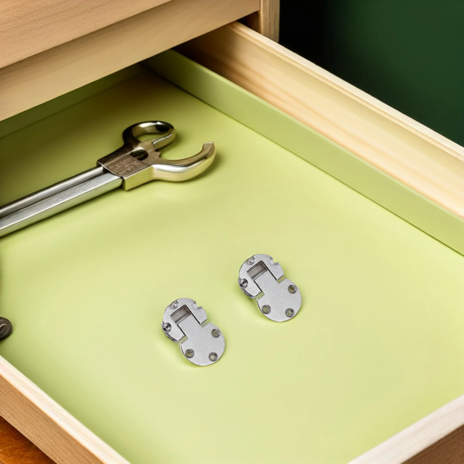 

4Pcs Folding Flip Hinges Zinc Alloy Heavy Duty Round Edge for Foldable Dining Table Cabinet Door Hardware Table Hinges